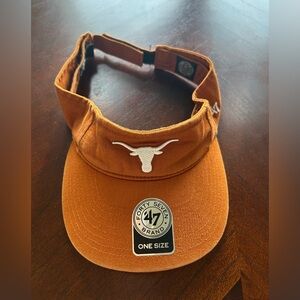 Forty seven 47 Orange Visor Hat with Logo